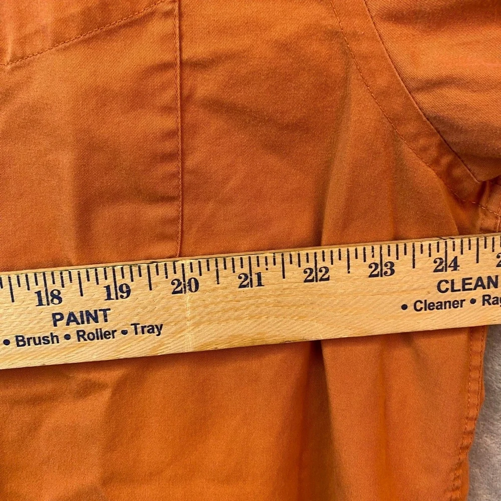 Port Authority Mens 2XLT Burnt Orange Long Sleeve Button Down Twill Shirt Tall